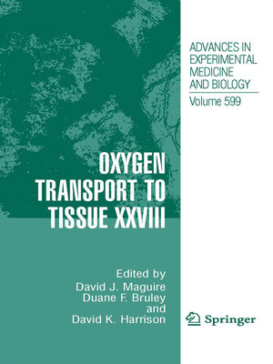 cover image of Oxygen Transport to Tissue XXVIII